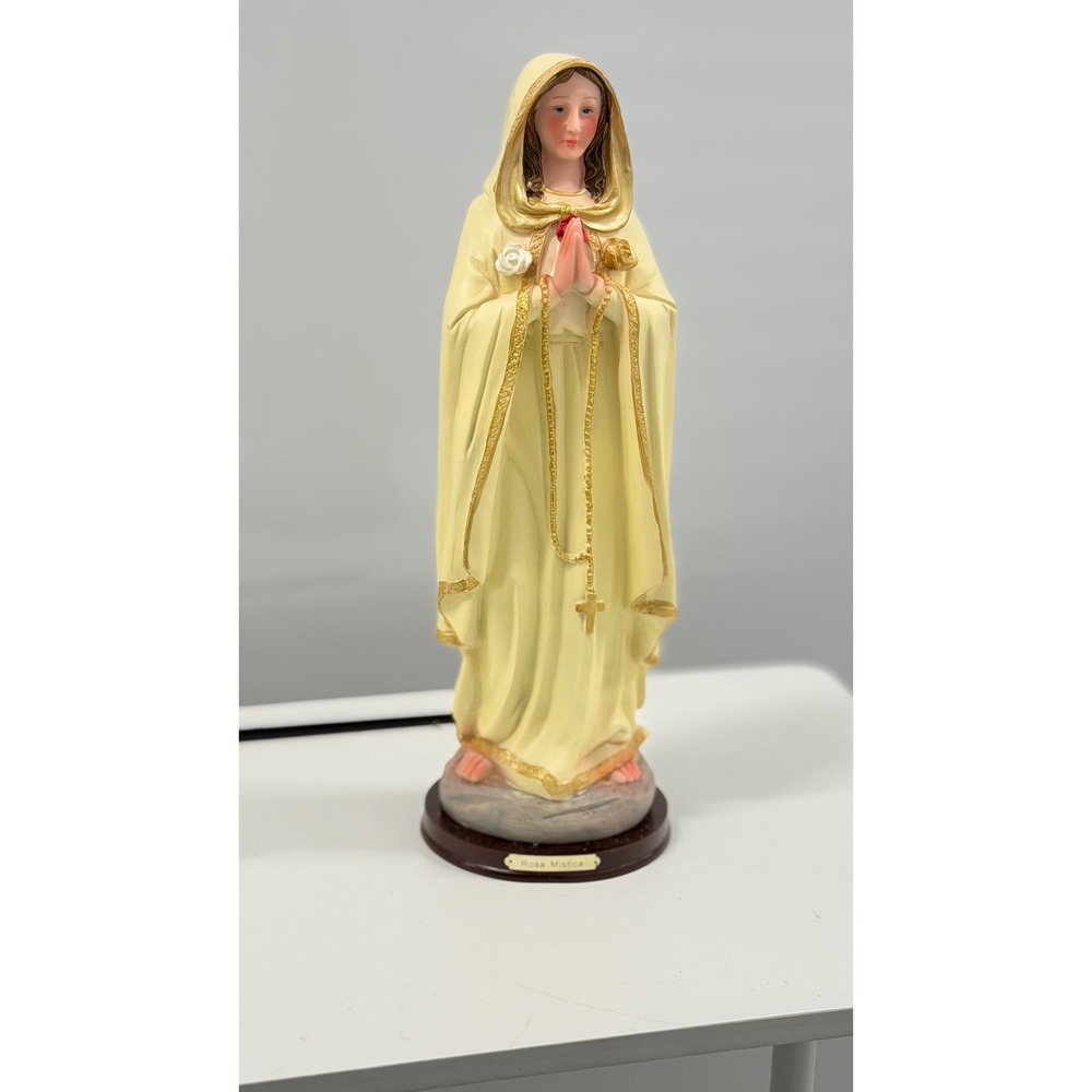 Rosa Mistica Virgin Mary Statue 16.5" Figurine Our Lady Mystical Rose Catholic